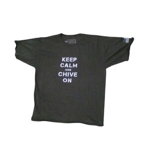 Keep Calm and Chive On T-Shirt Men's XL